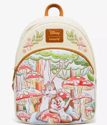 Loungefly Disney Chip 'N' Dale Mushroom Forest Mini Backpack