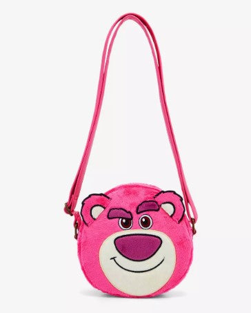 Loungefly Disney Pixar Toy Story 3 Lotso Fuzzy Crossbody Bag