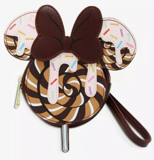 Loungefly Disney Minnie Mouse Chocolate Sprinkle Lollipop Coin Purse