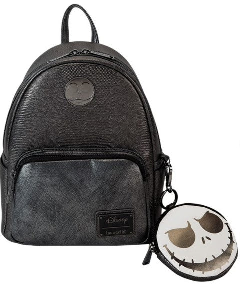 The Nightmare Before Christmas Exclusive Jack Skellington Textured Mini Backpack With Coin Bag