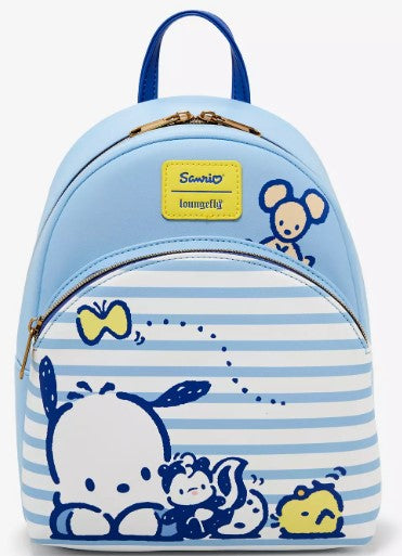 Loungefly Pochacco & Friends Stripe Mini Backpack