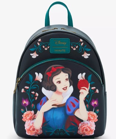 Loungefly Snow White And The Seven Dwarfs Floral Apple Mini Backpack